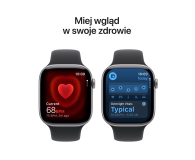 APPLE Watch Series 11 GPS + Cellular 46mm Aluminiowa koperta (gwiezdna szarość)/ Sportowy pasek (czarny) - rozmiar M/L - 1362431 - zdjęcie 5